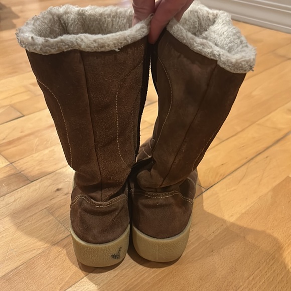 Woodbridge Vintage brown suede leather winter boots Womens 7 - Picture 7 of 15